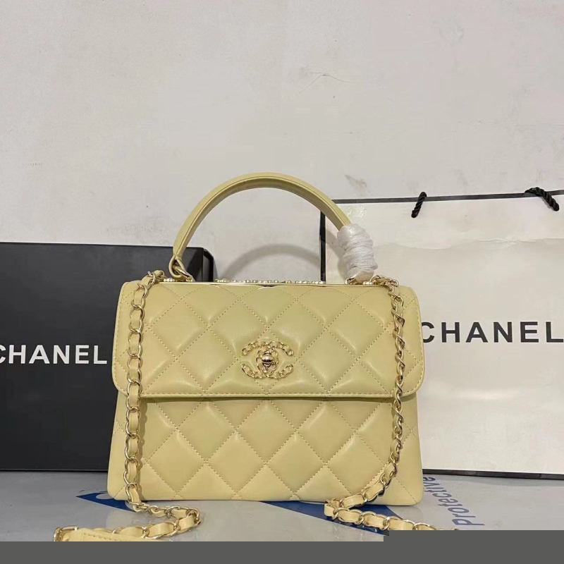 Ch*el top handle bags